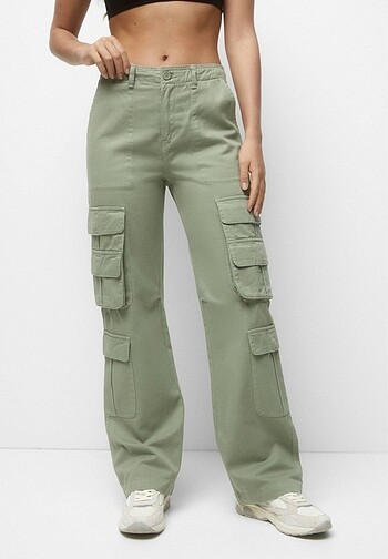 Pull and Bear y2k kargo pantolon