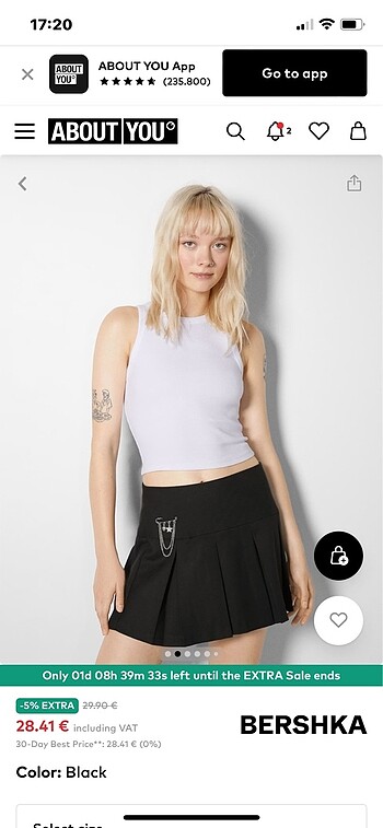 Bershka Mini Etek