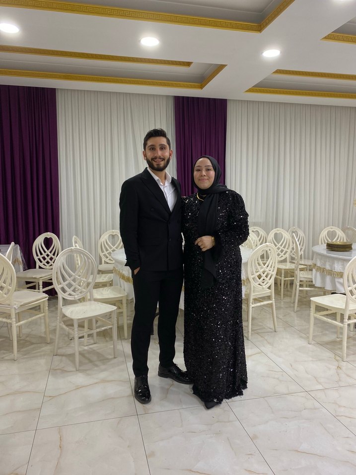 Uzun Siyah Tesettür Abiye Elbise - Görsel 2