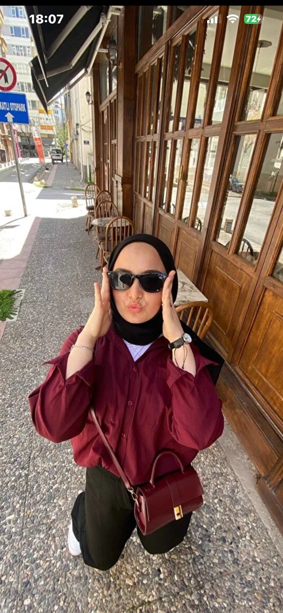 Bordo Kadın gömlek - Görsel 2