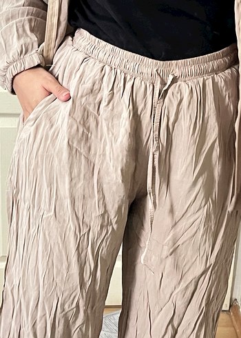 Bej Keten Kadın Takım - Görsel 9