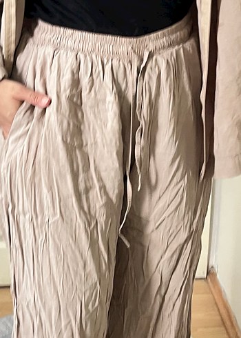 Bej Keten Kadın Takım - Görsel 8