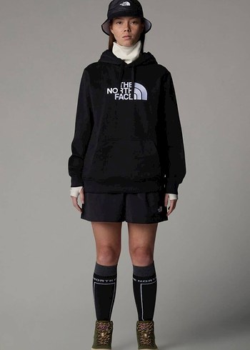 Siyah Kapüşonlu Erkek ve kadın Sweatshirt - Görsel 6