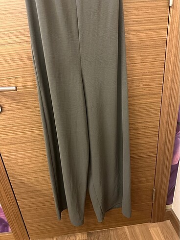 Zara Zara haki yeşil uzun tulum