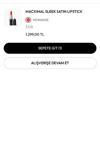 MAC Koyu Kırmızı Ruj Morange - Görsel 2
