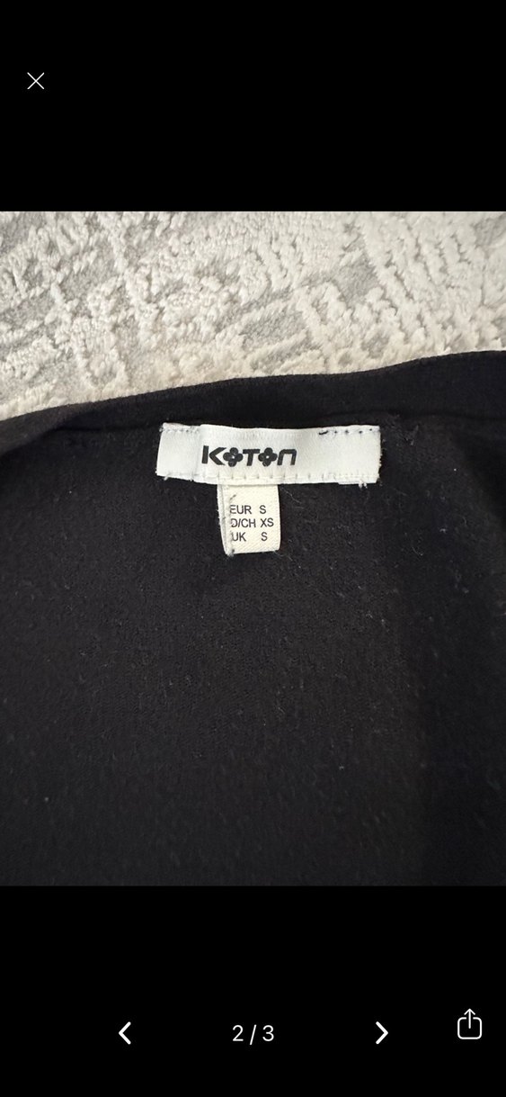 Düğmeli Siyah Kadın Hırka - Görsel 2