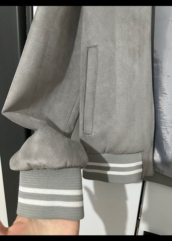 Gri Süet erkek Ceket - Görsel 4