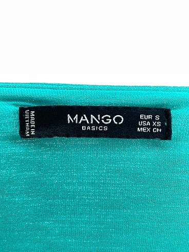 s Beden turkuaz Renk Mango Bluz %70 İndirimli.