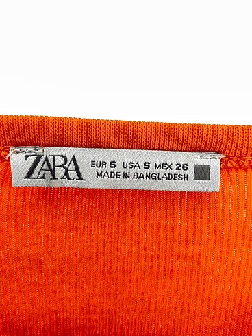 s Beden turuncu Renk Zara Bluz %70 İndirimli.