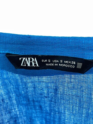 s Beden mavi Renk Zara Bluz %70 İndirimli.