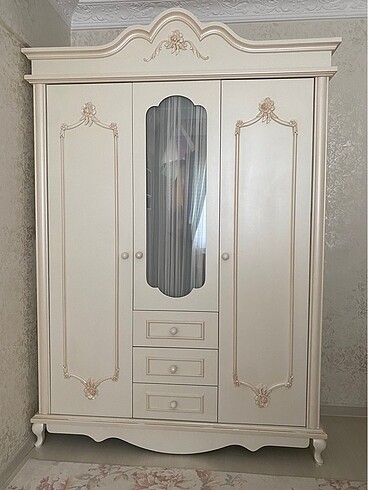 Krem rengi çocuk odası 3 parça