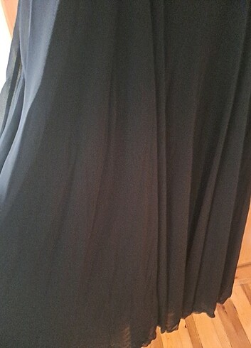 Siyah güpürlü  abiye elbise - Görsel 3