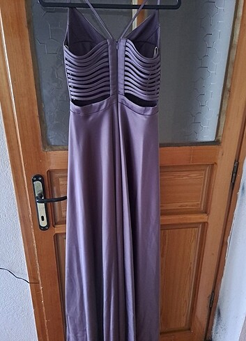 Lila uzun abiye - Görsel 2