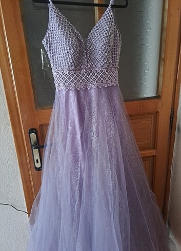 Lila nişan elbisesi/abiye - Görsel 6