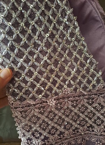 Lila nişan elbisesi/abiye - Görsel 8