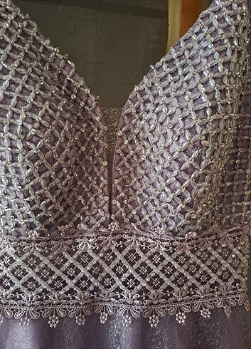 Lila nişan elbisesi/abiye - Görsel 9