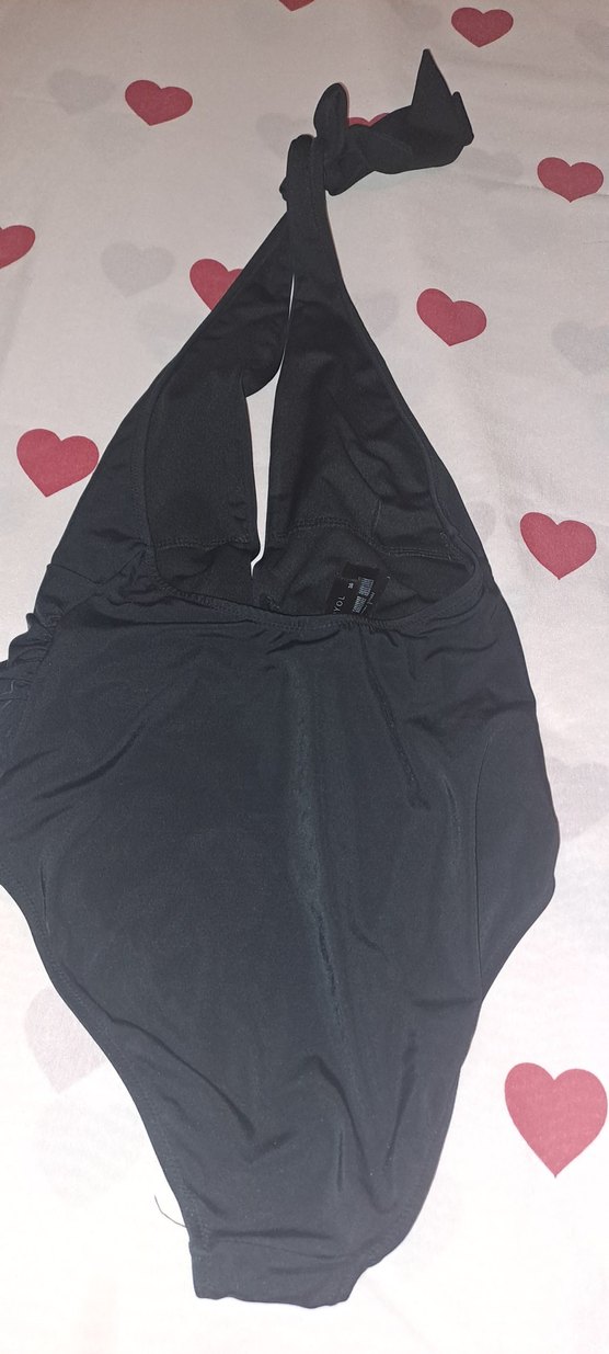 Tokalı Siyah Kadın Mayo - Görsel 2