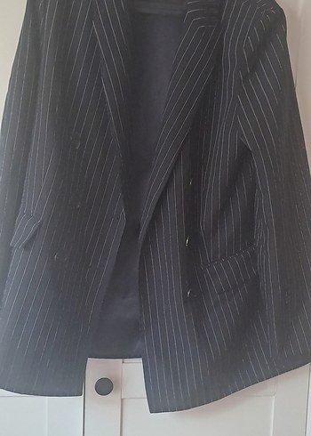 çizgili blazer ceket - Görsel 2