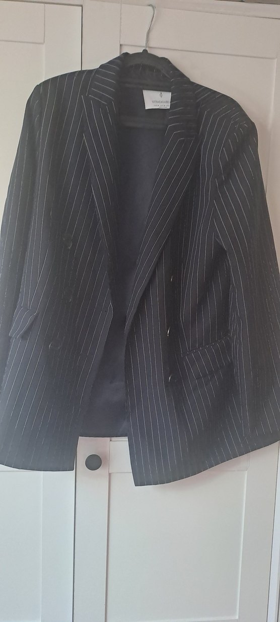 çizgili blazer ceket - Görsel 2