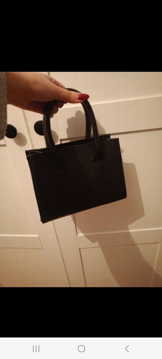 Siyah Deri Kadın El Çantası - Görsel 3