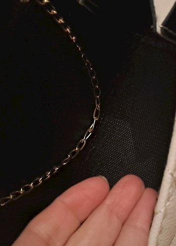 Zincir Detaylı BejKadın Çantası - Görsel 3