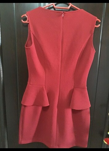 Zara Bordo elbise abiye tarz