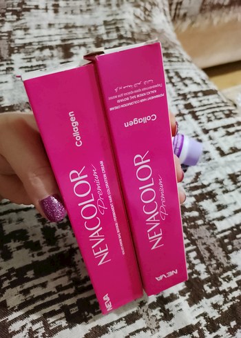 Nevacolor Premium Kolajenli Yoğun Mor ve Yoğun Yeşil Saç Boyası - Görsel 4