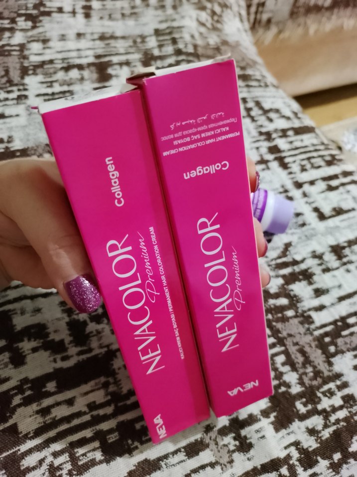 Nevacolor Premium Kolajenli Yoğun Mor ve Yoğun Yeşil Saç Boyası - Görsel 4