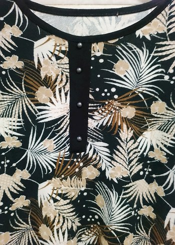 Pamuklu Kalın Kumaş Bluz - Görsel 4