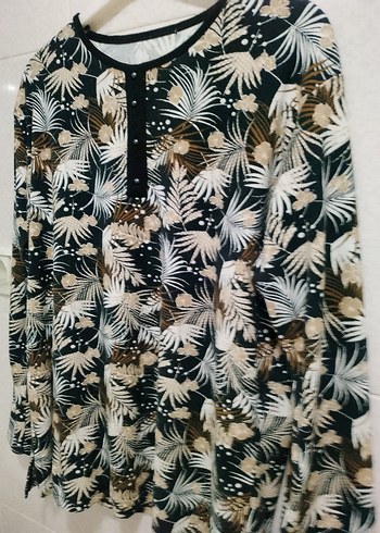 Pamuklu Kalın Kumaş Bluz - Görsel 3