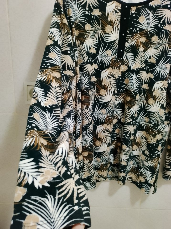 Pamuklu Kalın Kumaş Bluz - Görsel 5