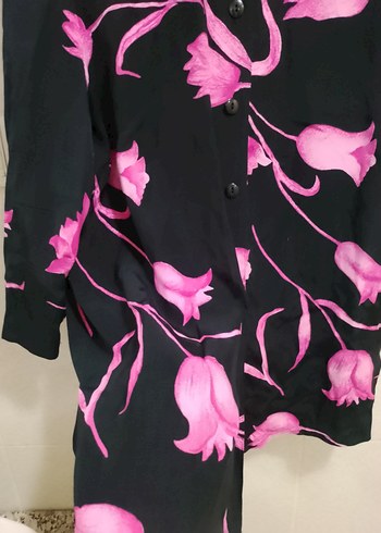 Lale Desenli Gömlek - Görsel 5