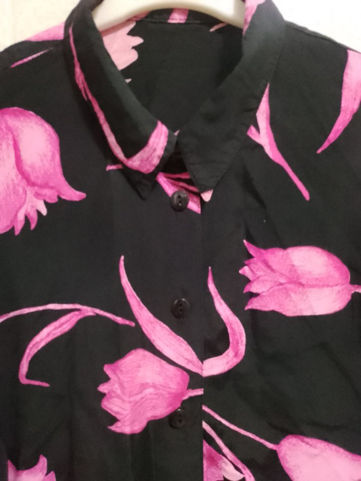 Lale Desenli Gömlek - Görsel 4