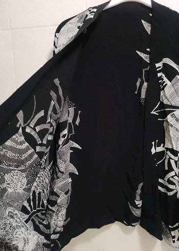 Bohem Yarasa Kol Düğmesiz Gömlek Üst - Görsel 8