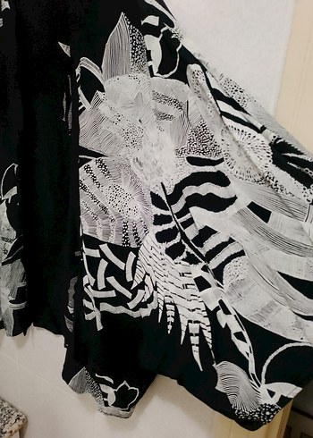 Bohem Yarasa Kol Düğmesiz Gömlek Üst - Görsel 3