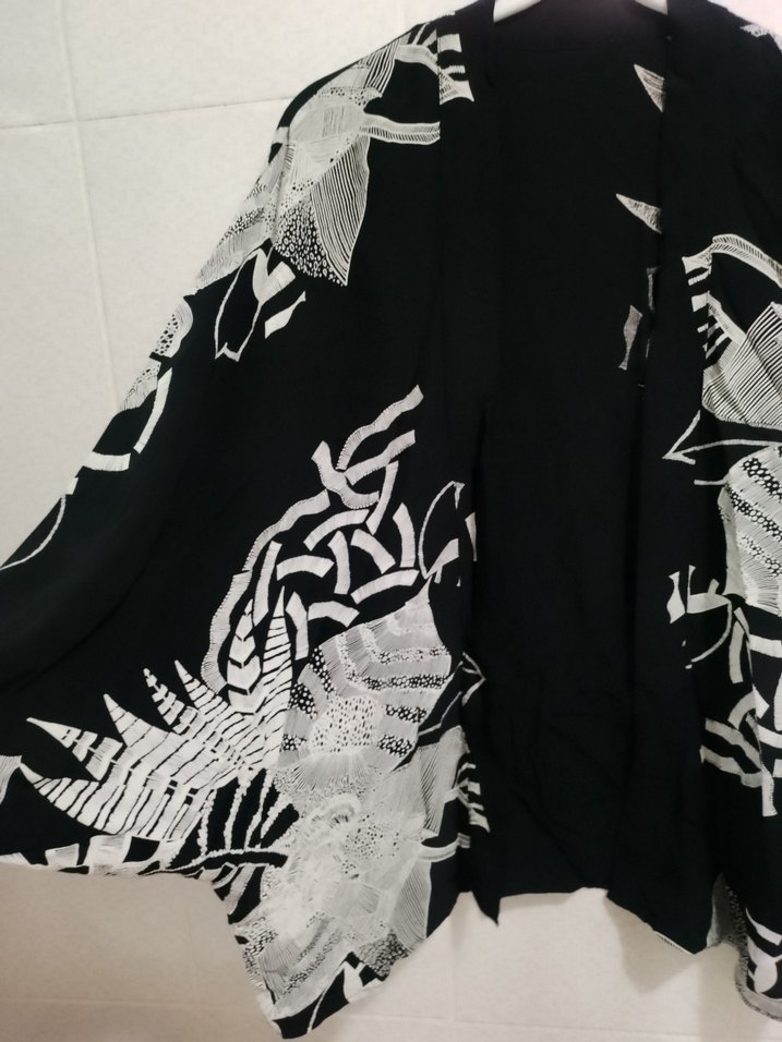 Bohem Yarasa Kol Düğmesiz Gömlek Üst - Görsel 2