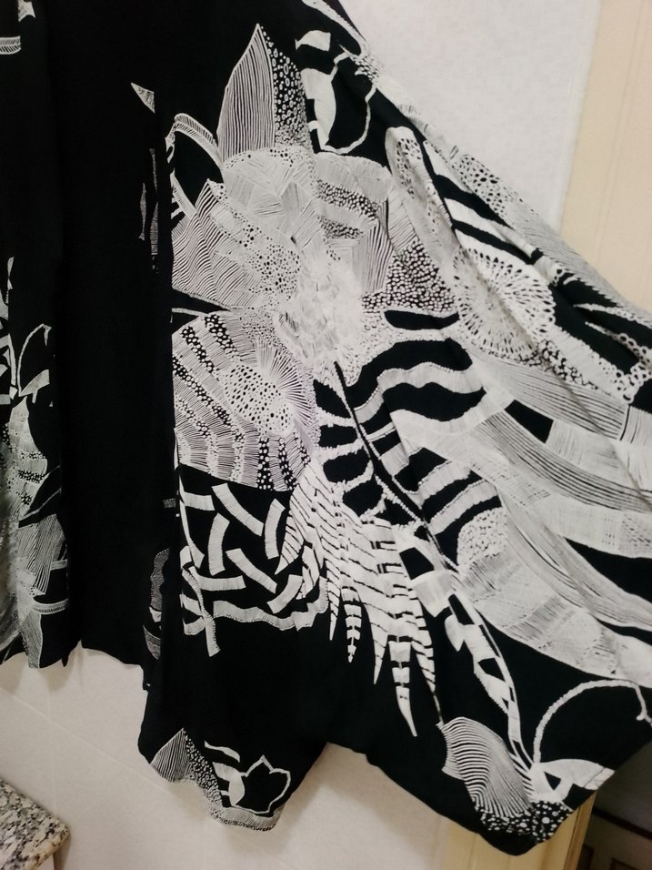 Bohem Yarasa Kol Düğmesiz Gömlek Üst - Görsel 3