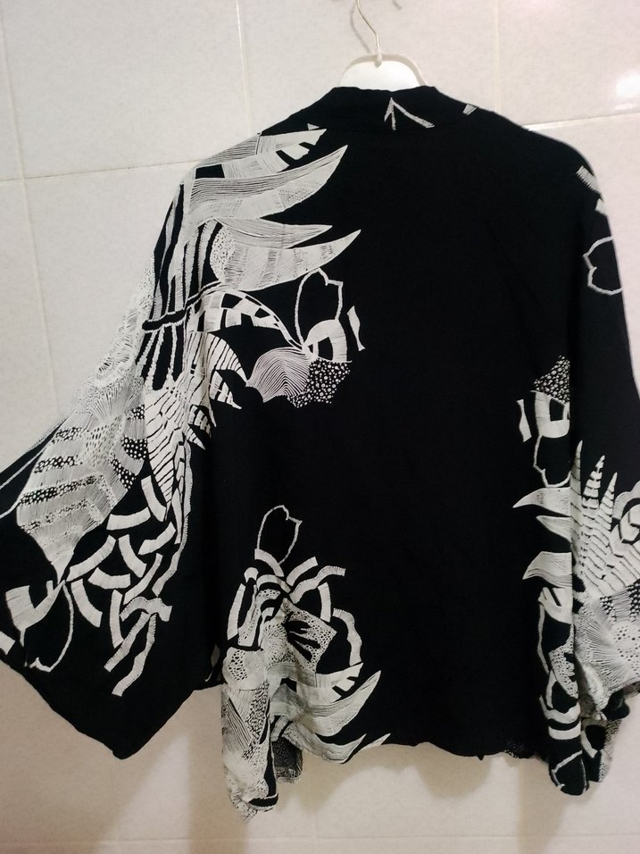 Bohem Yarasa Kol Düğmesiz Gömlek Üst - Görsel 5