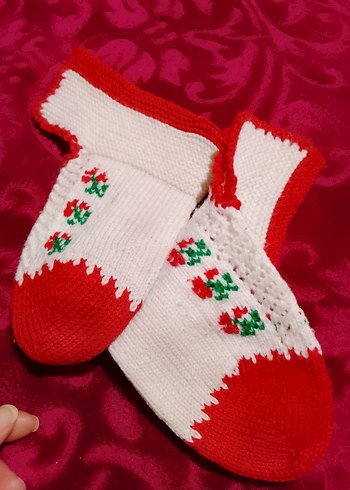 El Emeği Örgü Patik - Görsel 7