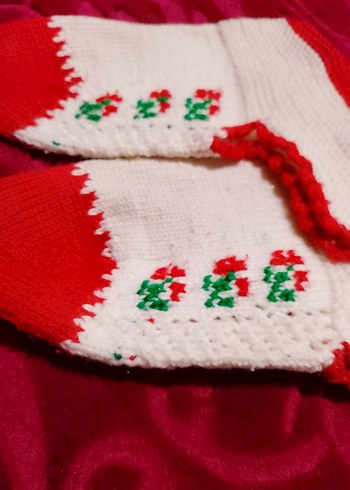 El Emeği Örgü Patik - Görsel 2