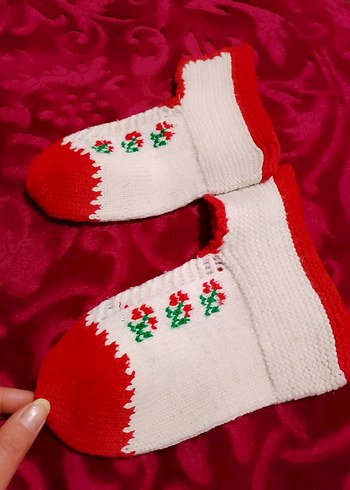 El Emeği Örgü Patik - Görsel 5