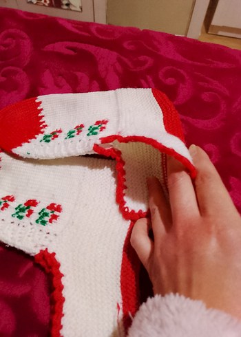 El Emeği Örgü Patik - Görsel 4