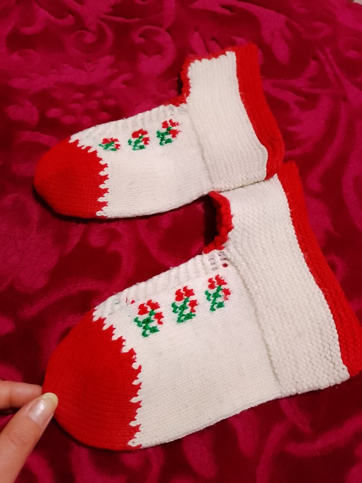 El Emeği Örgü Patik - Görsel 5