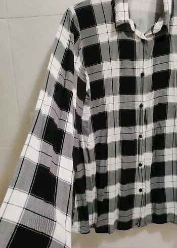 Ekoseli Pamuklu Gömlek - Görsel 4