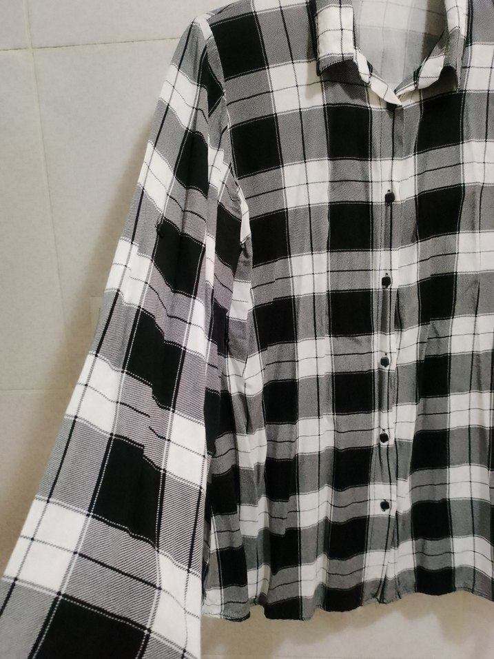 Ekoseli Pamuklu Gömlek - Görsel 4