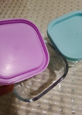 2 Adet Kapaklı Cam Kase Saklama Kabı - Görsel 6