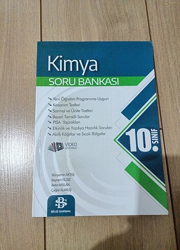 Bilgi Sarmal Yayınları 10. Sınıf Kimya Soru Bankası 