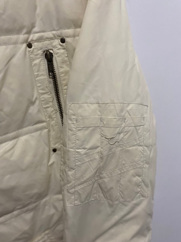 Beyaz Kadın Kışlık Mont - Görsel 5