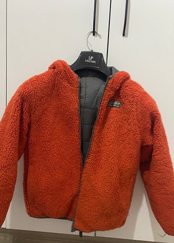 Çift taraflı giyilebilir kız-erkek çocuk mont - Görsel 5