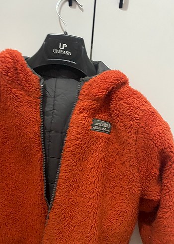 Çift taraflı giyilebilir kız-erkek çocuk mont - Görsel 6